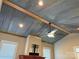Open-concept living room with vaulted ceilings, ceiling fan and lots of natural light at 135 Waycross Dr, Rockwell, NC 28138