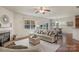Bright living room open to the dining area, offering a spacious and airy feel at 14104 Green Birch Dr, Pineville, NC 28134