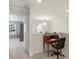 Bright office nook featuring a classic wood desk and ample natural light at 14104 Green Birch Dr, Pineville, NC 28134