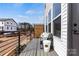 Private deck with modern furniture and a view at 2320 Donnelly Hills Ln, Charlotte, NC 28262