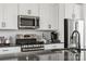 Modern kitchen with stainless steel appliances and stylish backsplash at 2320 Donnelly Hills Ln, Charlotte, NC 28262
