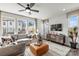Spacious living room with sectional sofa and large windows at 2320 Donnelly Hills Ln, Charlotte, NC 28262