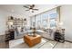 Relaxing living room with sectional sofa and large windows at 2320 Donnelly Hills Ln, Charlotte, NC 28262