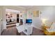 Home office featuring neutral colors, carpeted floor, and modern desk with white and gold accents at 4027 Wiltshire Ln, Indian Land, SC 29707
