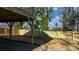 Backyard with wooden deck and fenced in area at 49 8Th Se St, Hickory, NC 28602