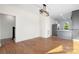 Spacious dining area with hardwood floors and kitchen access at 49 8Th Se St, Hickory, NC 28602