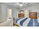 Bedroom featuring a well-made bed, with a view into the bathroom at 520 Crawfish Dr, Fort Mill, SC 29708
