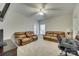 Spacious bonus room with neutral walls, ceiling fan, and plush carpet at 520 Crawfish Dr, Fort Mill, SC 29708
