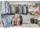 Walk-in closet with organized shelving and hanging space for ample storage at 520 Crawfish Dr, Fort Mill, SC 29708