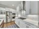 Gourmet kitchen featuring stainless steel appliances and stylish cabinetry, perfect for cooking and entertaining at 520 Crawfish Dr, Fort Mill, SC 29708
