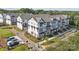 Aerial view of townhouses and surrounding area at 707 Hoke Ln, Davidson, NC 28036