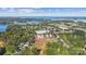 Aerial view of community near a lake at 707 Hoke Ln, Davidson, NC 28036