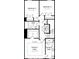 Third floor plan with owner's suite, two bedrooms, and two bathrooms at 707 Hoke Ln, Davidson, NC 28036