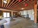 Unfinished basement with high ceilings and plenty of space at 730 High Rock Crusher Rd, Wadesboro, NC 28170