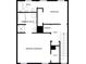 Floor plan showing the upper level with primary bedroom, bath, additional bedroom, laundry, and walk-in closet at 257 Doughton Ln, Charlotte, NC 28217
