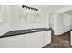 Bathroom with single vanity and dark countertop at 2988 Great Falls Hwy, Lancaster, SC 29720