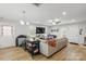 Bright living room featuring modern furnishings, hardwood floors, and neutral walls, creating a welcoming atmosphere at 305 Wingate Ct, Shelby, NC 28152