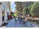 Cozy patio with a small table and chairs at 3229 Sapphire Ln, Fort Mill, SC 29708