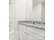 Bathroom with granite countertop and white cabinets at 3238 Maple Ridge Dr, Gastonia, NC 28052