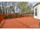 Enjoy the privacy this large deck space provides to its residents at 5707 Brandy Ridge Ln, Charlotte, NC 28269
