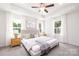 Bright main bedroom with a neutral color palette, carpeted floor and natural light at 1124 Thayer Glen Ct, Charlotte, NC 28213