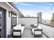 This rooftop deck features modern decor, privacy screening, and views at 115 Verbena Ne St # 12, Charlotte, NC 28217