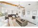 Modern kitchen boasts stainless steel appliances and an island with seating at 13109 Brooklyn Skylar Way, Huntersville, NC 28078