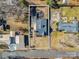 Aerial view of the house and surrounding property at 201 Ware St, Shelby, NC 28150