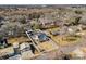 Aerial view showing house and large backyard at 201 Ware St, Shelby, NC 28150