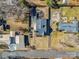 Aerial view of the house and surrounding property at 201 Ware St, Shelby, NC 28150
