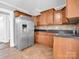 Kitchen with stainless steel appliances and wood cabinets at 201 Ware St, Shelby, NC 28150