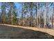 Backyard view with grass and tall trees, offering privacy and natural beauty at 2204 Hillcrest Ave, Albemarle, NC 28001