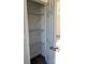 Walk in closet with open metal shelving at 2204 Hillcrest Ave, Albemarle, NC 28001