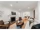 The living room features hardwood floors, a fireplace, and neutral colors for a comfortable and stylish atmosphere at 2809 Glendale Rd, Charlotte, NC 28209