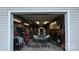 A well-organized garage showcasing vehicle parking, storage solutions, and ample space for projects and tools at 3331 Tamworth Ln, Gastonia, NC 28052