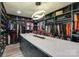 Custom walk-in closet with ample storage space at 4129 Carnoustie Ln, Charlotte, NC 28210