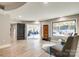 Relaxing Gathering room with sliding glass doors leading to backyard oasis at 4129 Carnoustie Ln, Charlotte, NC 28210