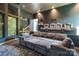 Home theater with plush seating and large screen at 4129 Carnoustie Ln, Charlotte, NC 28210