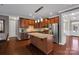 Spacious kitchen with a large island, stainless appliances, and wood cabinetry at 1148 Mckee Farm Ln, Belmont, NC 28012