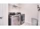 Laundry room featuring a modern washer and dryer set at 124 Doncaster Dr, Mooresville, NC 28115