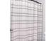 Bathroom featuring a shower with a white and black striped shower curtain at 124 Doncaster Dr, Mooresville, NC 28115