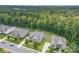 Aerial view of a neighborhood with houses and lush green trees at 1320 Torrens Dr, Wesley Chapel, NC 28110