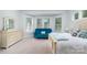 Main bedroom with bay windows and a light and airy feel at 1320 Torrens Dr, Wesley Chapel, NC 28110