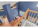 Aerial view of a play room with wooden staircase and high ceilings at 3302 Cole Mill Rd, Charlotte, NC 28270