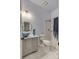 Stylish bathroom with a unique vanity and modern shower design at 375 Montibello Dr, Mooresville, NC 28117