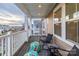 Inviting porch with seating and view of the neighborhood at 375 Montibello Dr, Mooresville, NC 28117