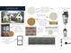 Exterior style guide showing brick, siding, garage door and mahogany front door with beveled glass at 722 Hillside Ave, Charlotte, NC 28209