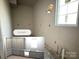 Unfinished scullery space featuring rendering of the cabinetry at 722 Hillside Ave, Charlotte, NC 28209