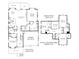 Detailed floor plan showcasing the layout of this spacious two-story home with multiple bedrooms and a large garage at 831 Naples Dr, Davidson, NC 28036