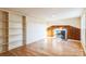 Living room with fireplace and built-in shelving at 1295 Reservation Rd, Rock Hill, SC 29730